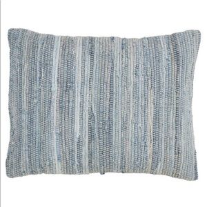 New Oversize Down Filled Blue Denim Chindi Pillow